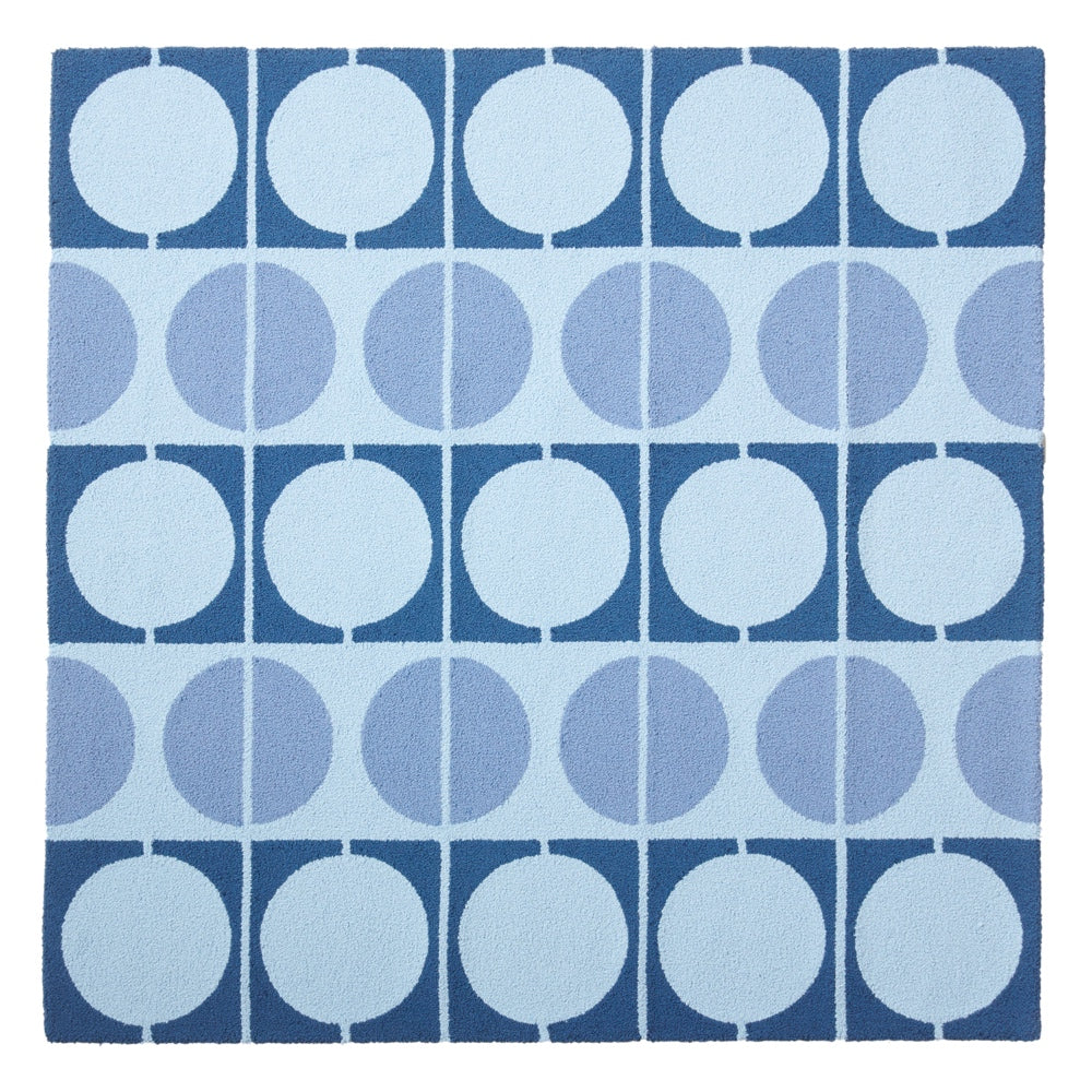 Circle Rug - Blue/Navy